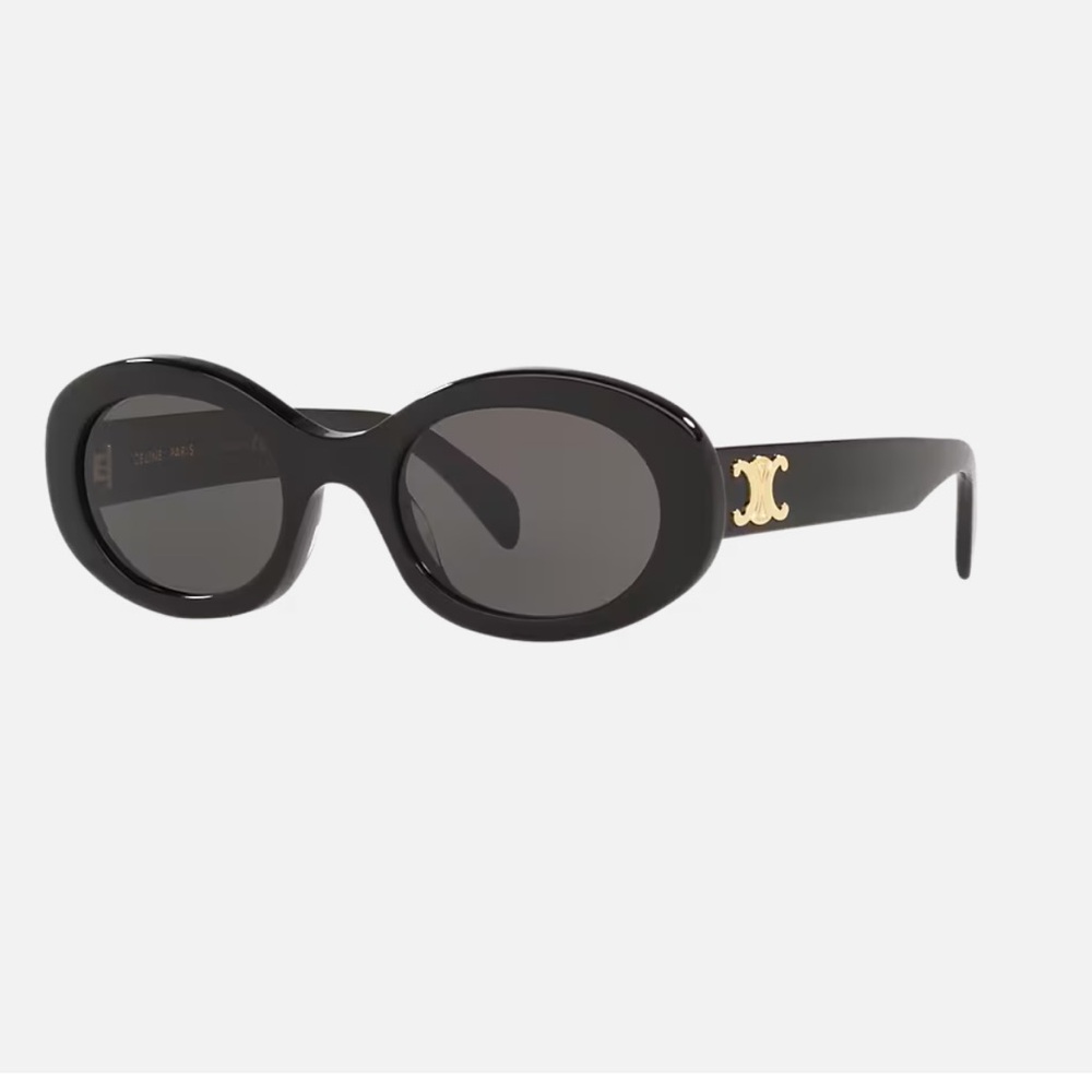 Celine Triomphe black sunglasses Authentic runway $550 retail